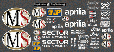 Aprilia RSV Cube 2002 MotoGP Decal Kit