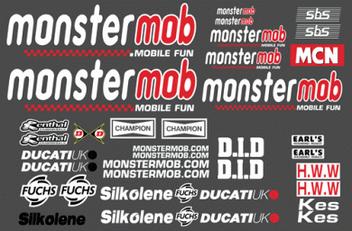 Ducati Monstermob Decal Kit