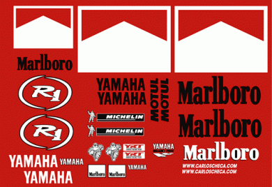Yamaha Marlboro 2001 500GP Decal Kit